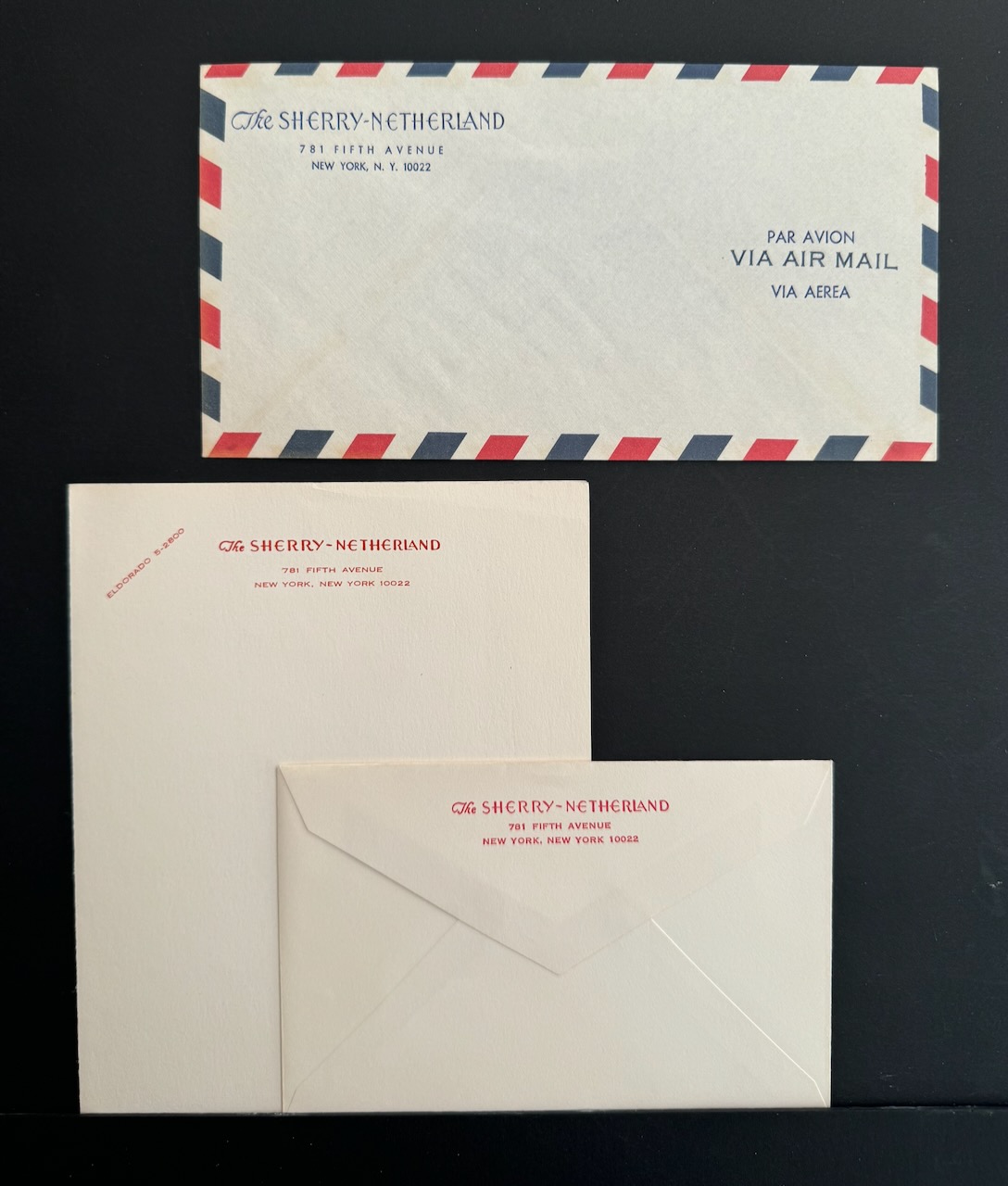 Sherry Netherland NYC stationery image 6