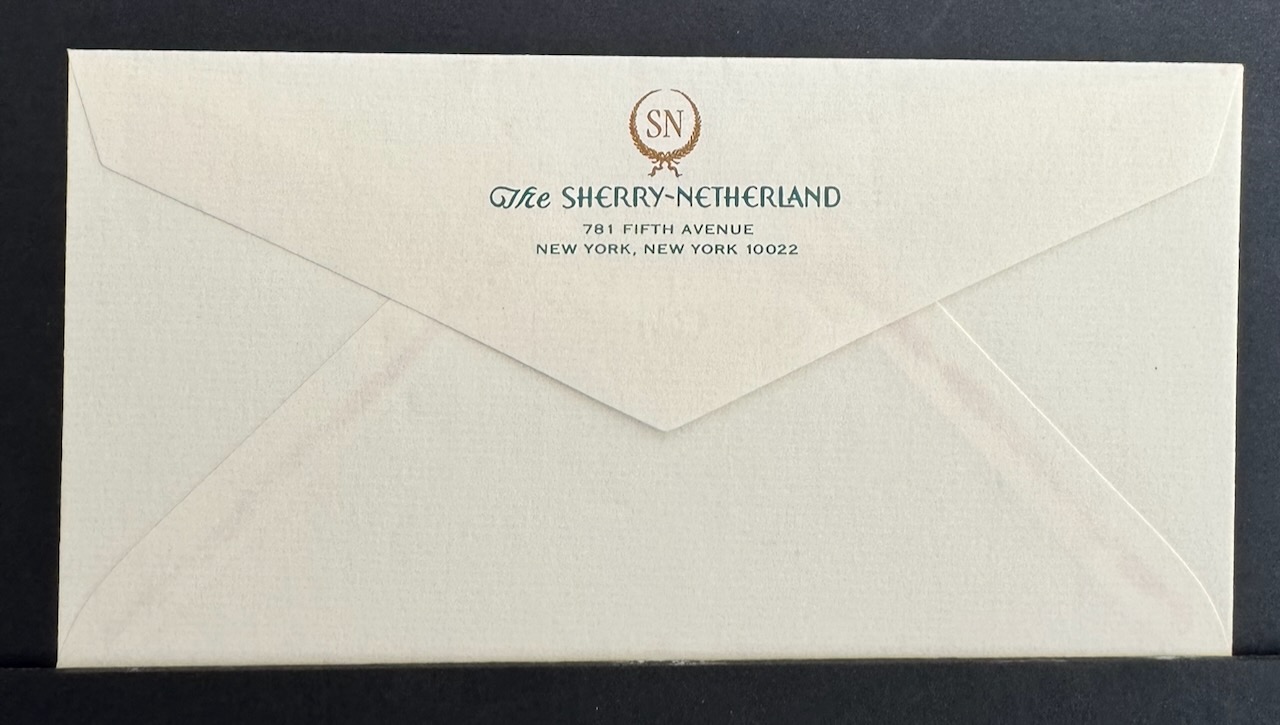 Sherry Netherland NYC stationery image 12