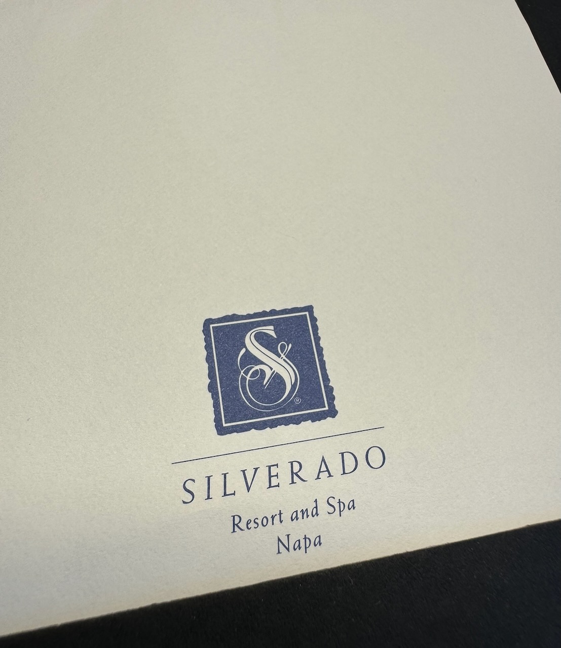 Silverado Resort Napa stationery image 1