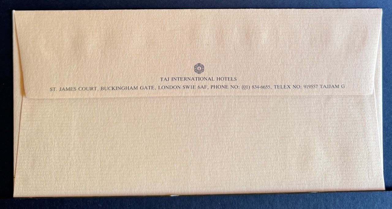 ST. JAMES COURT London stationery image 4