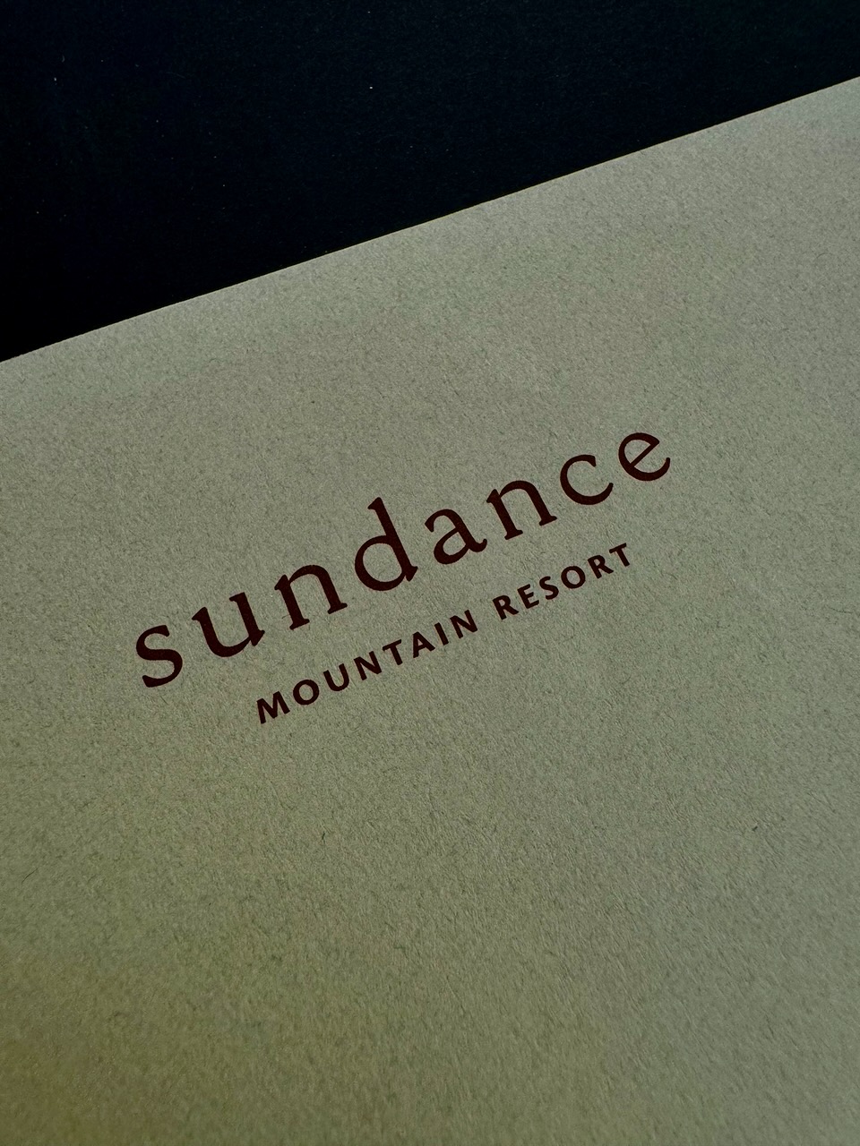 Sundance Resort UT stationery image 1