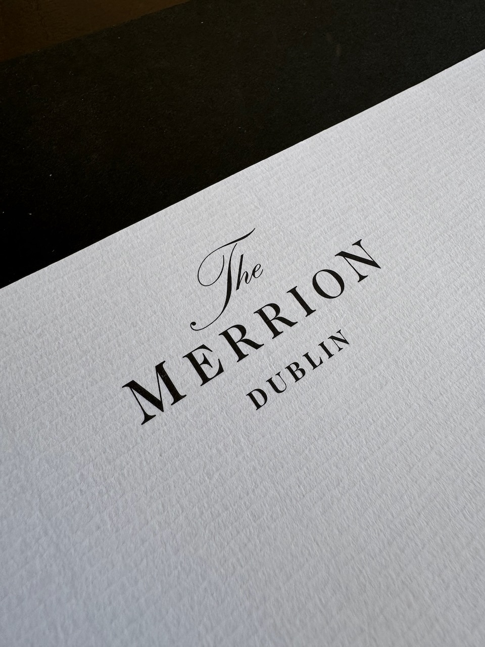 The Merrion Dublin stationery image 1