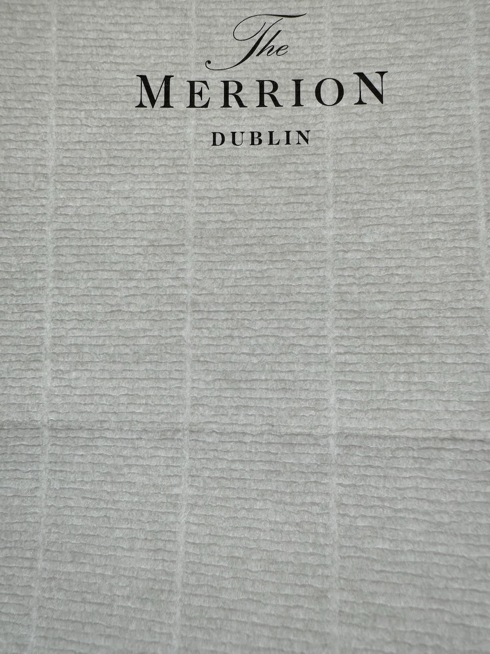 The Merrion Dublin stationery image 3
