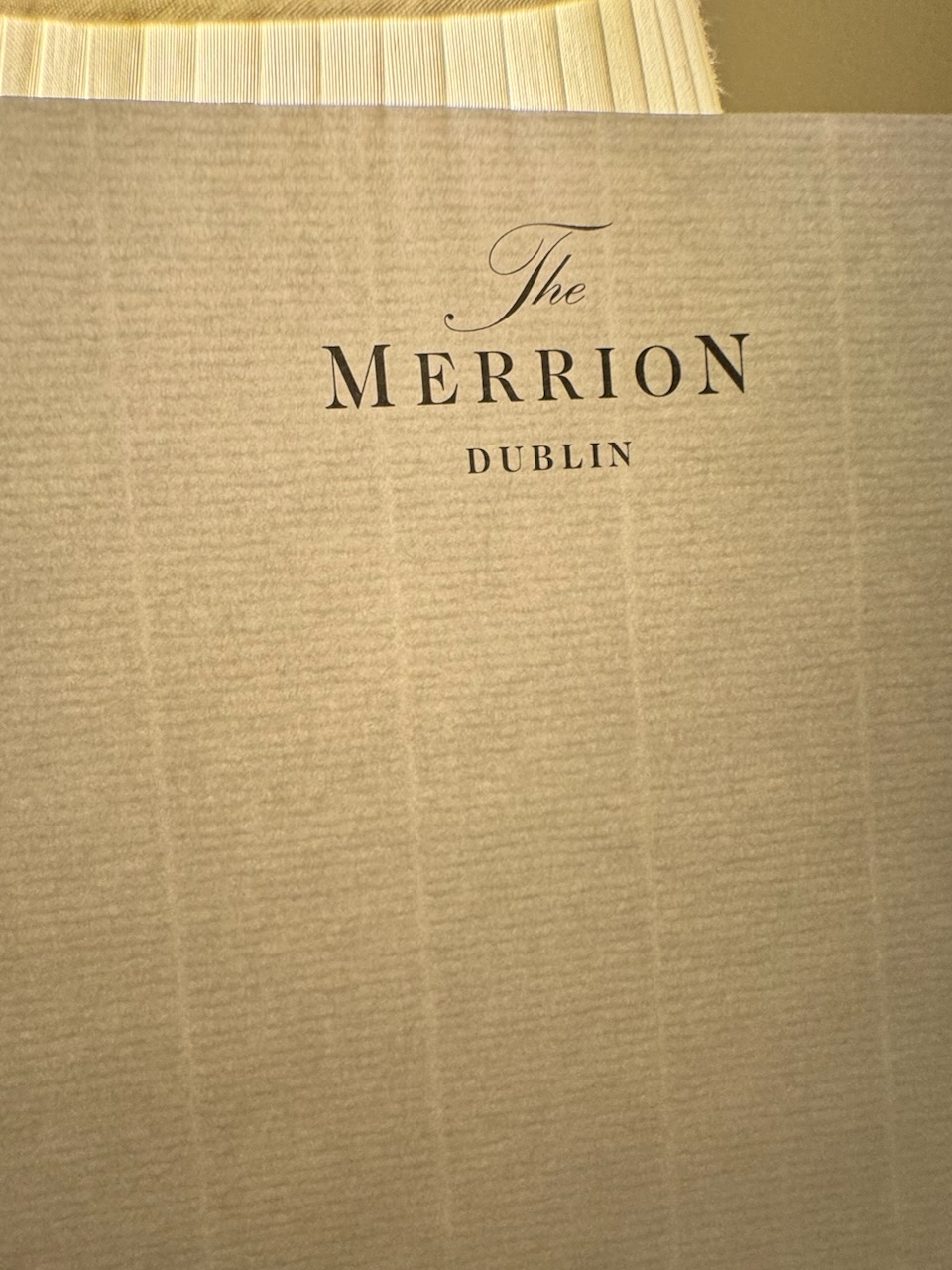 The Merrion Dublin stationery image 4