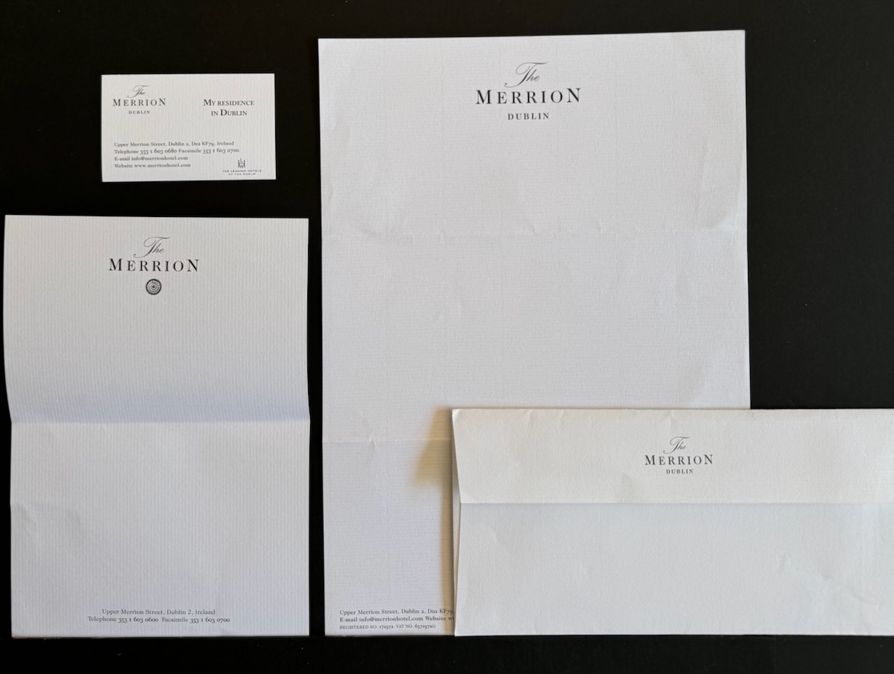The Merrion Dublin stationery image 13