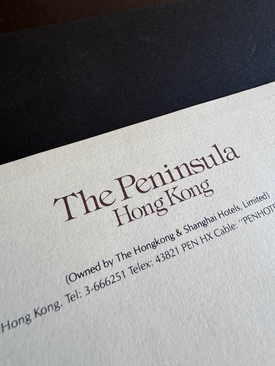 The Peninsula Hong Kong stationery image 1