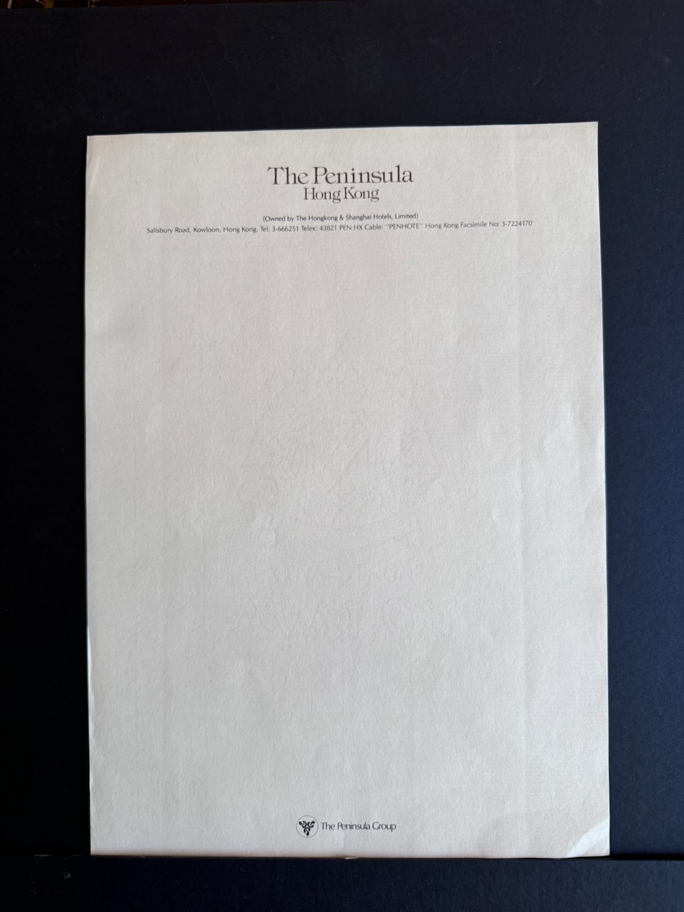 The Peninsula Hong Kong stationery image 3