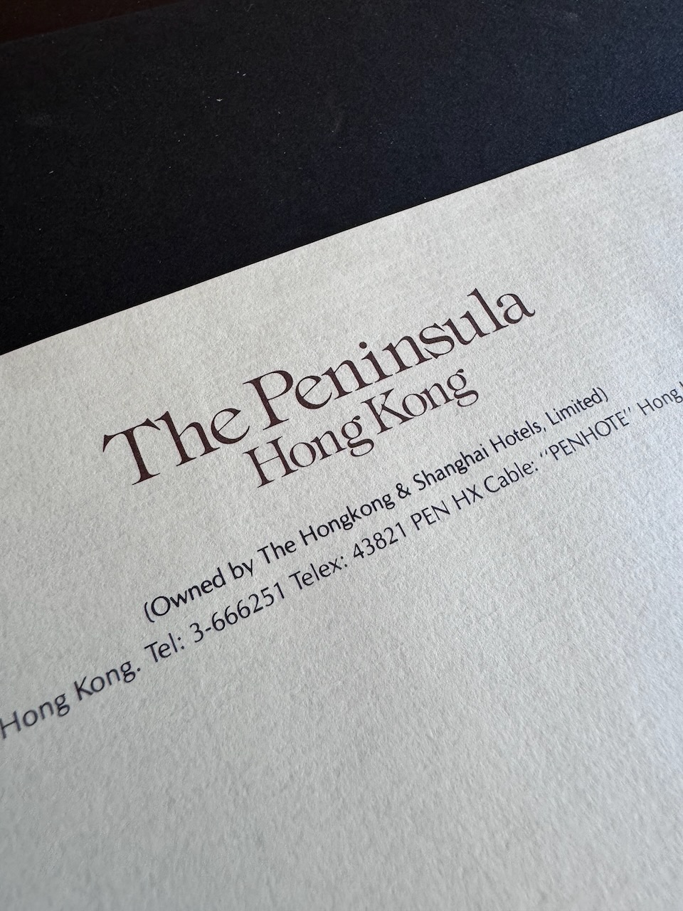 The Peninsula Hong Kong stationery image 6