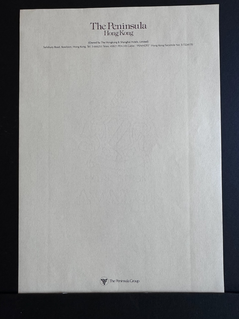 The Peninsula Hong Kong stationery image 7