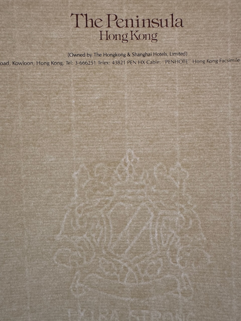 The Peninsula Hong Kong stationery image 8