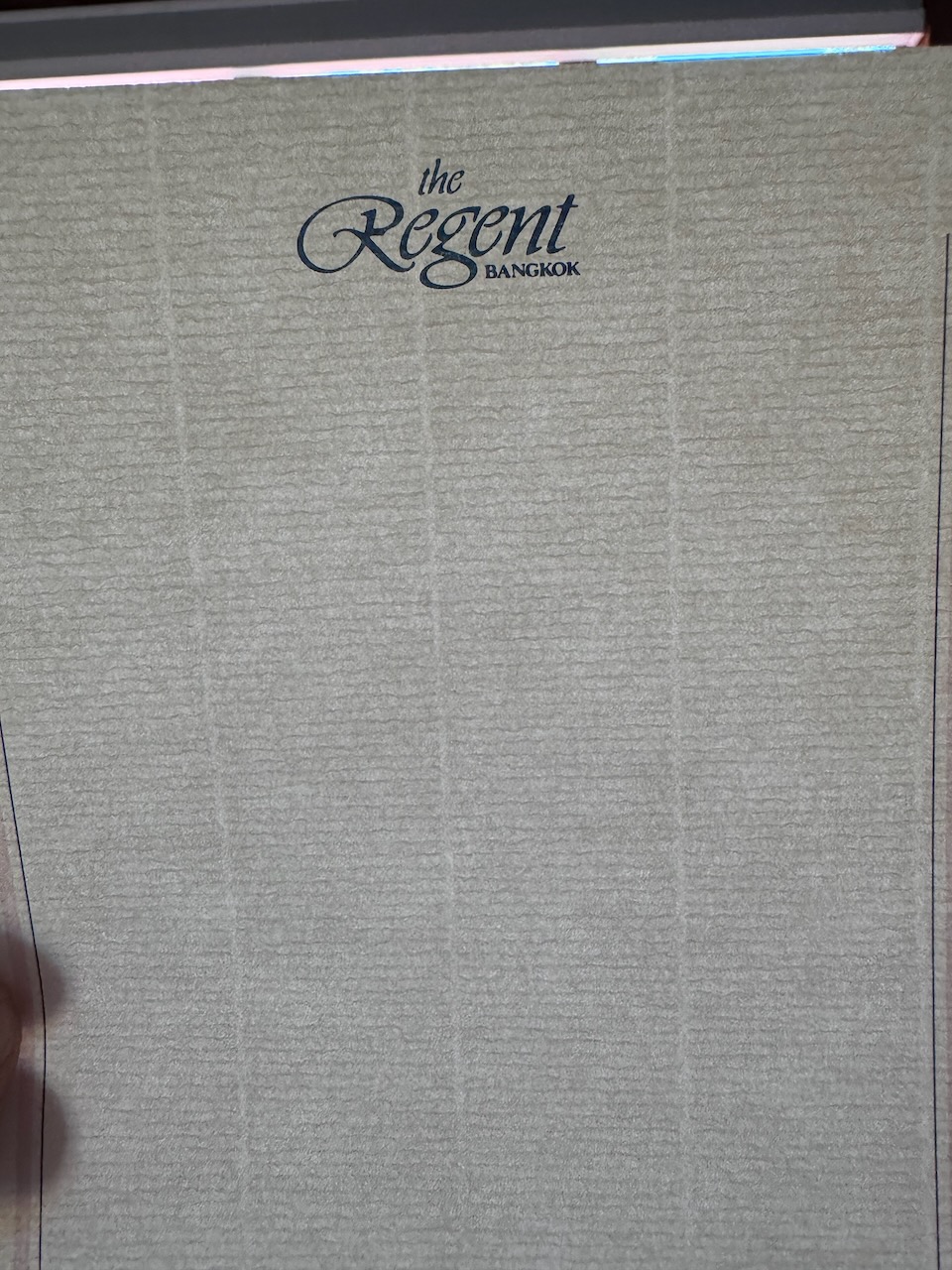 The Regent Bangkok stationery image 6
