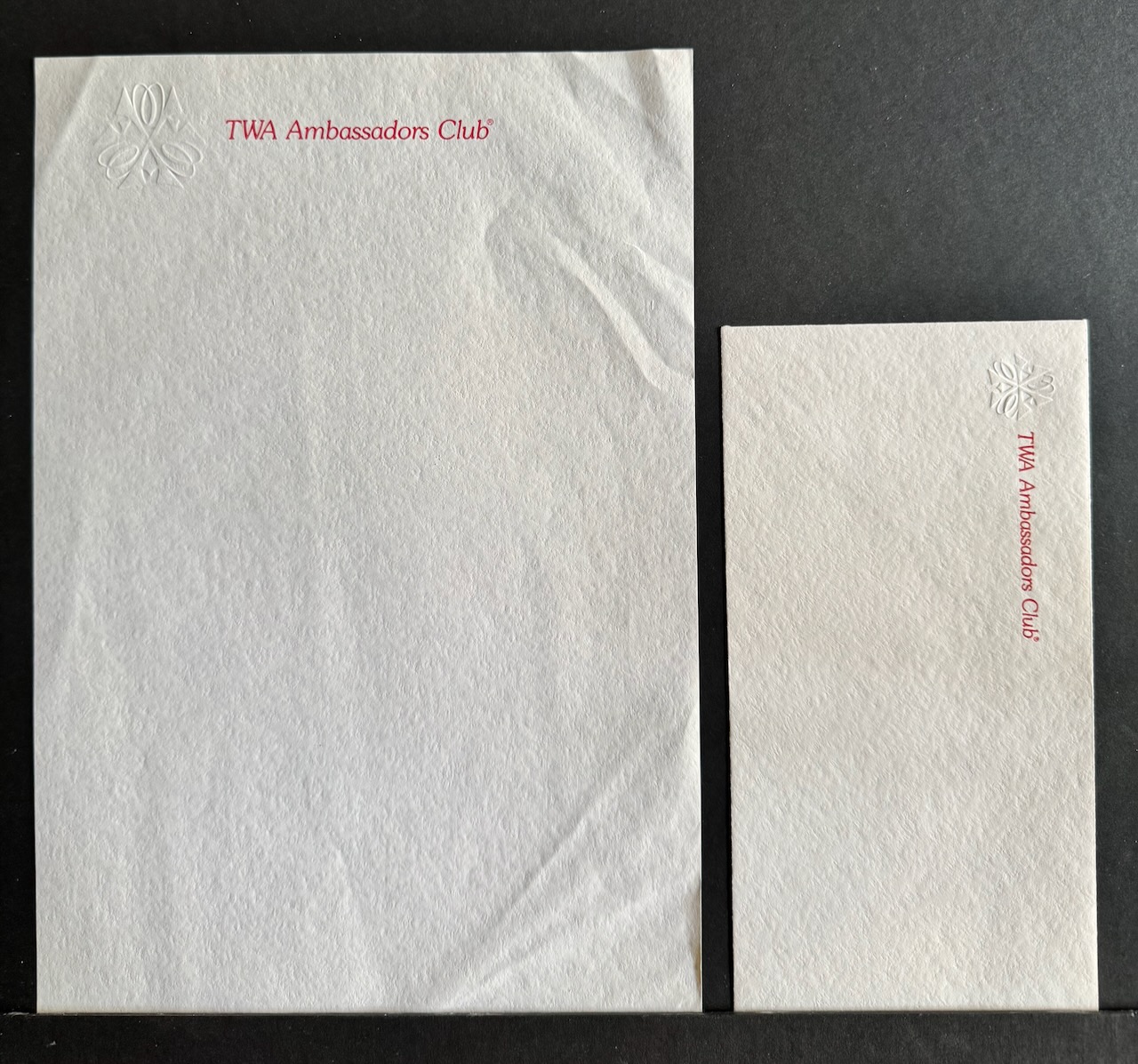 TWA Ambassadors Club stationery image 5