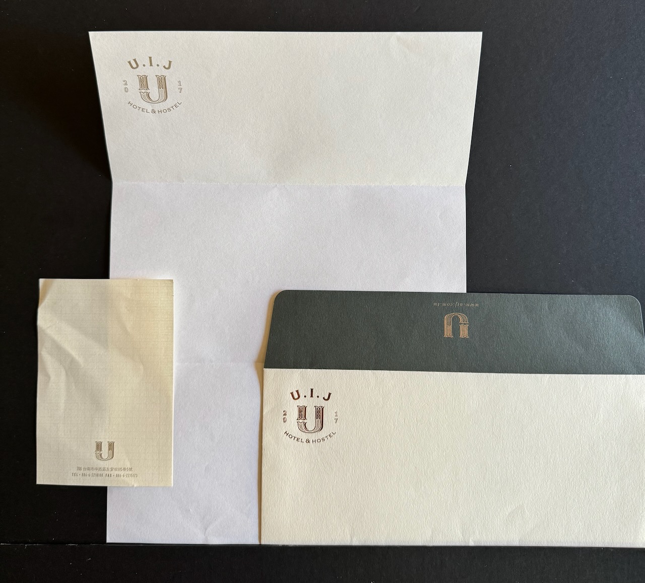 UIJ Hotel & Hostel Taiwan stationery image 5