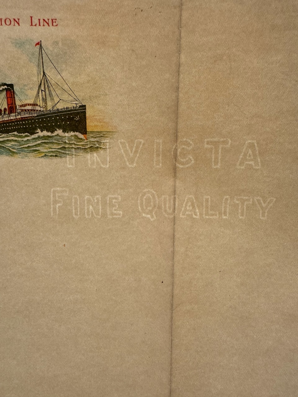 Union Line Steamship stationery image 4