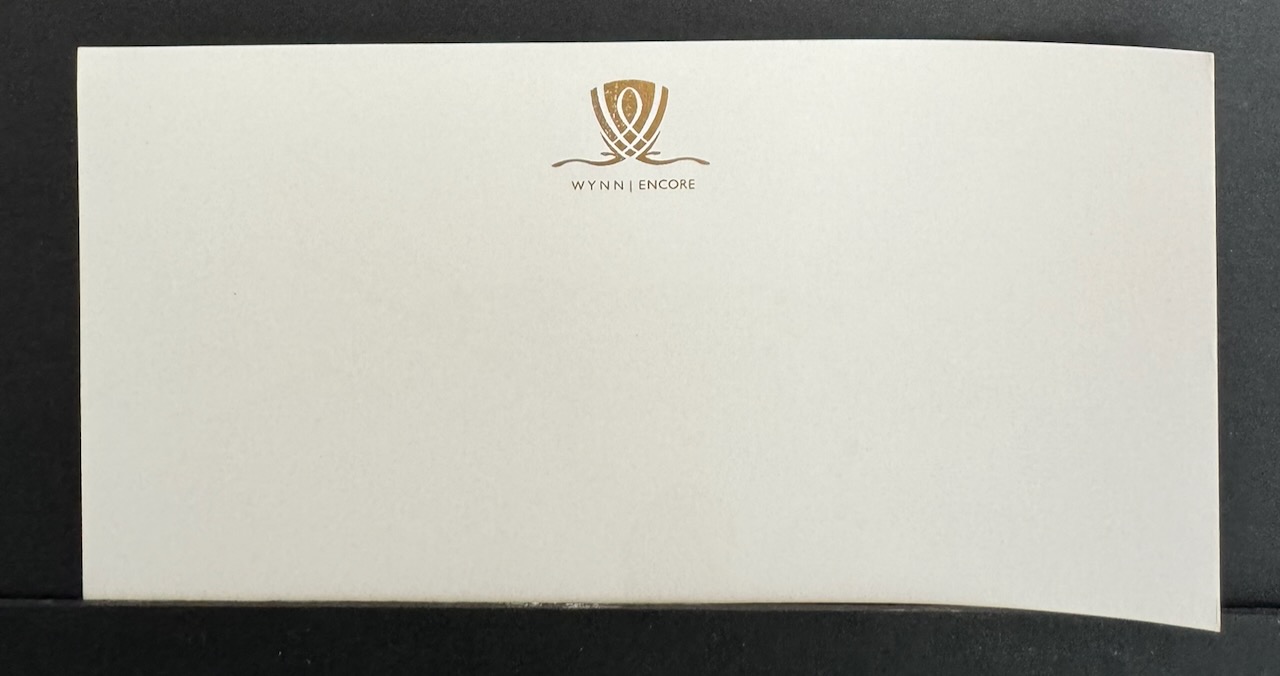Wynn Encore Las Vegas stationery image 2